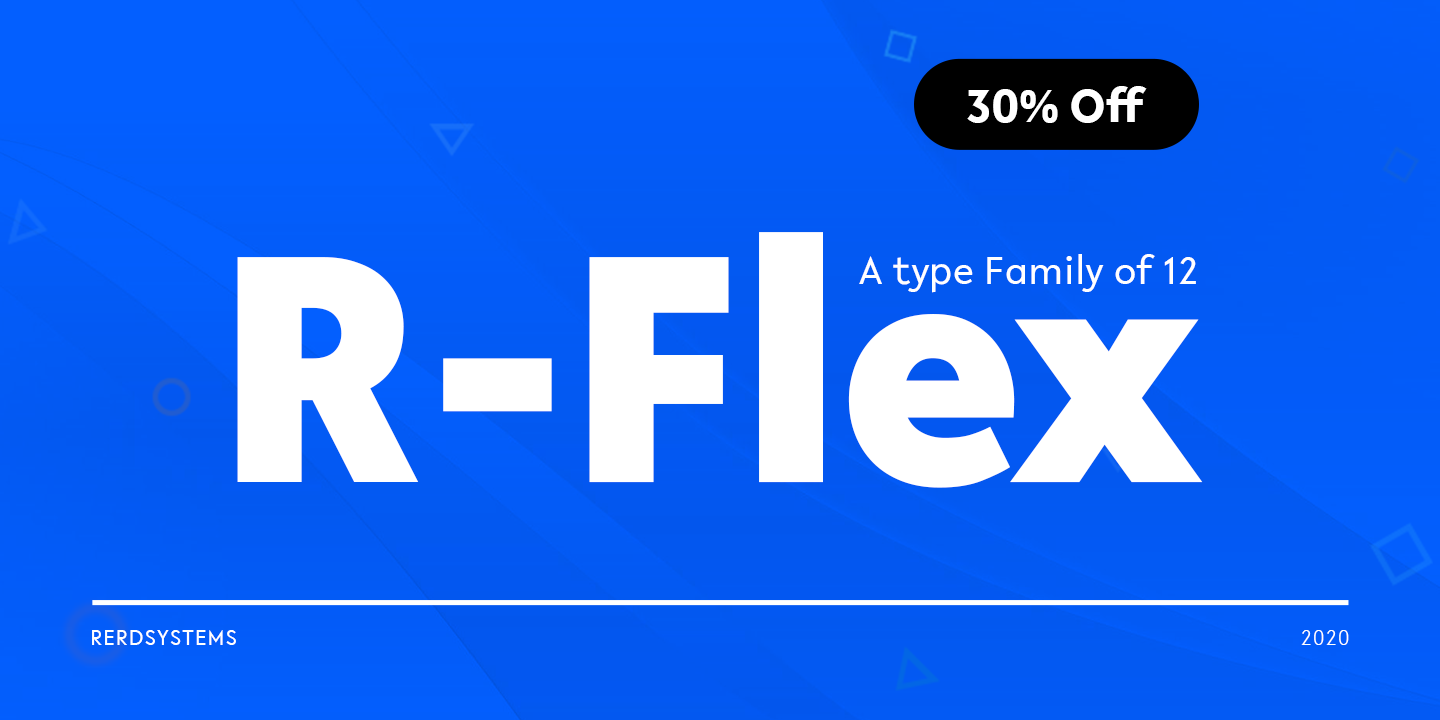 Ejemplo de fuente R-Flex Thin